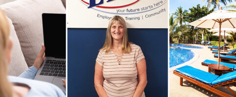 job seeker at work herader