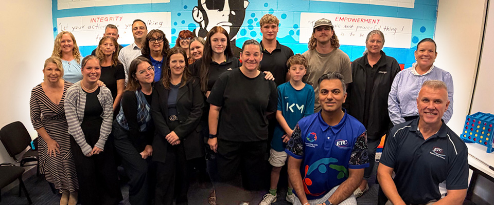 Emerge Youth and ETC representatives supporting pathways for young people on the Sunshine Coast